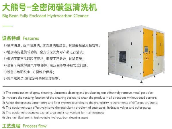 鑫承诺战略产品丨大熊号–全密闭碳氢清洗机