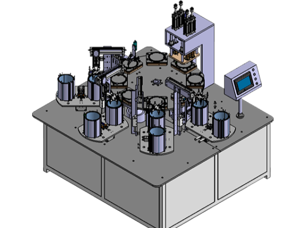 自动化转盘焊接攻牙铆接组装机